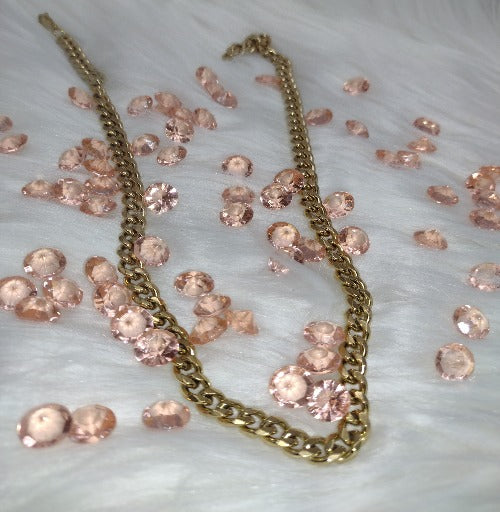 Stainless Steel 18k Plated Choker Cuban Necklace π«