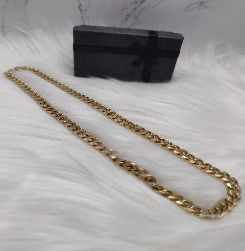 Stainless Steel 18k Plated Choker Cuban Necklace π«