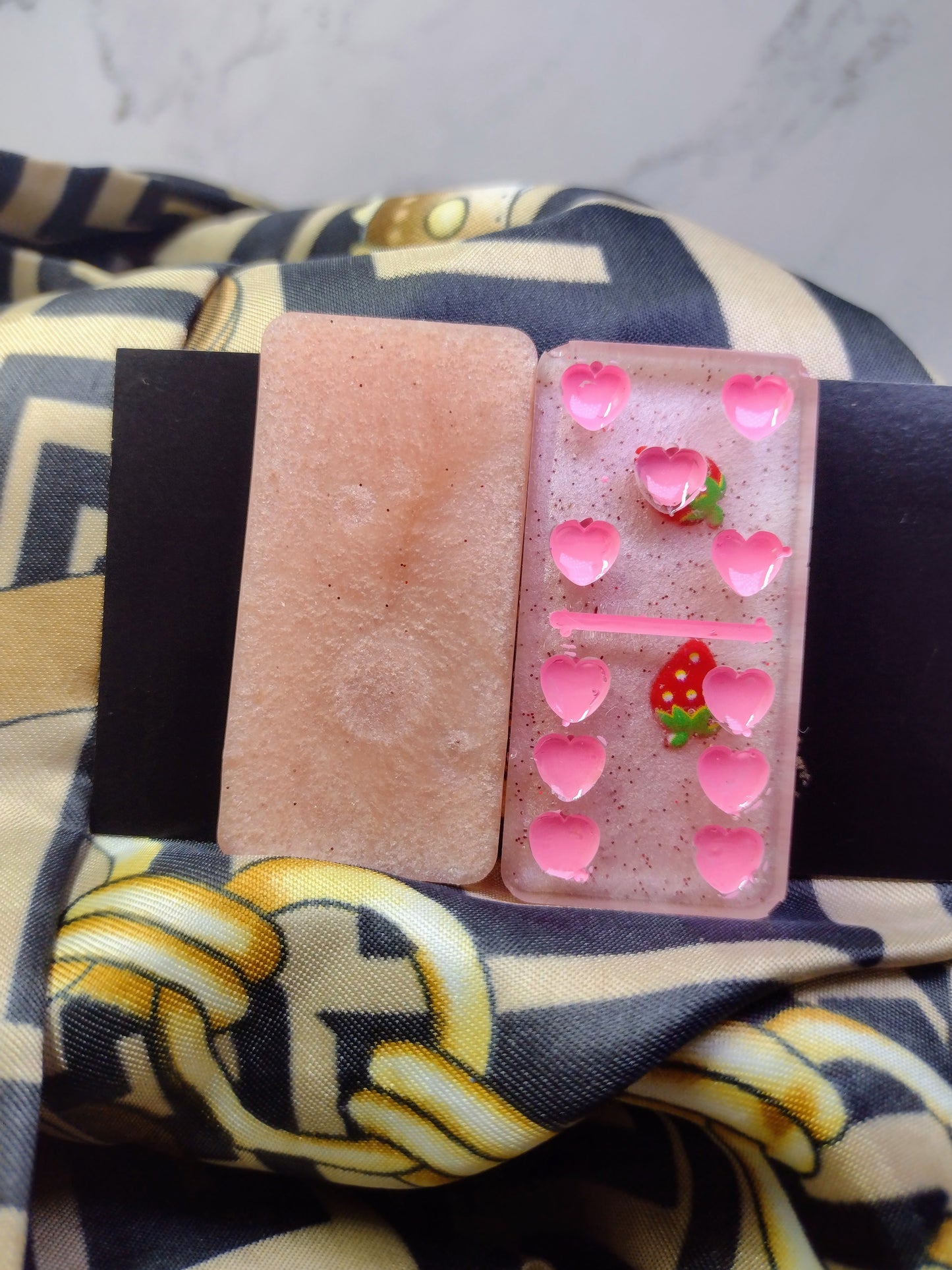 Strawberry Bliss Dominoes (professional size dominos/ Markdown due to defect)
