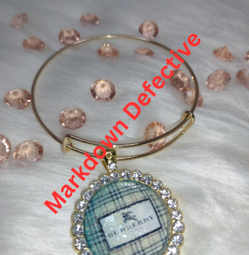 Gold Large Charm  Bangle Bracelet (MARKDOWN)