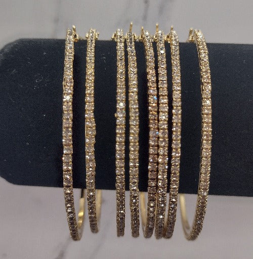Hoop Bling Earrings