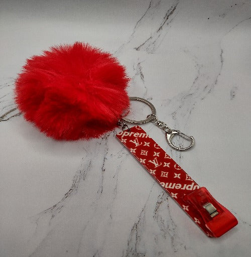 Red & White Designer Credit Card Grabber