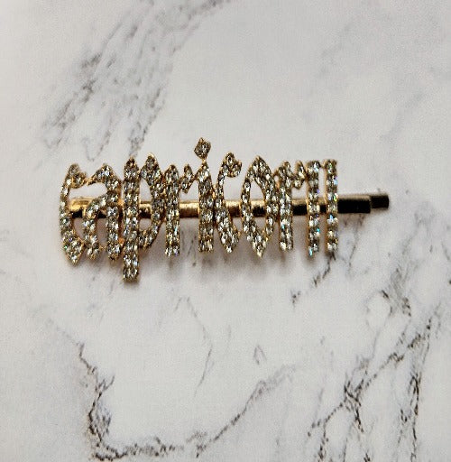 Zodiac Old English Hair Pins