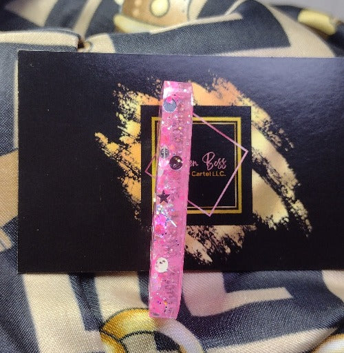 Pink Sparkle Dominoes (not professional size dominos box sold separately)
