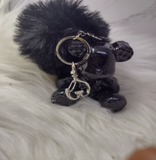 Custom Quilted Bear Keychain